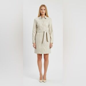 Jonathan Simkhai Vegan Leather shirt dress NWOT